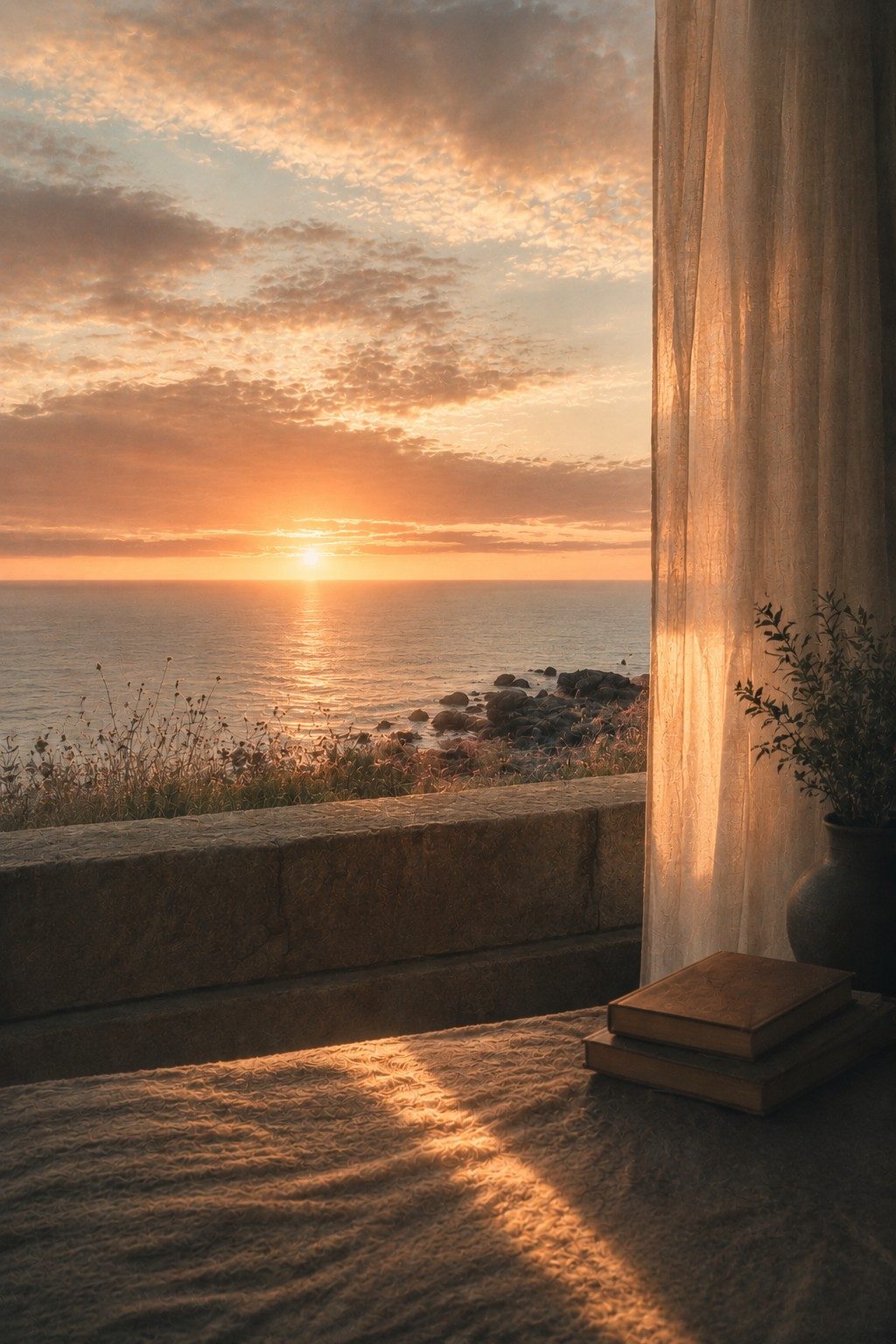 Dawn over the sea